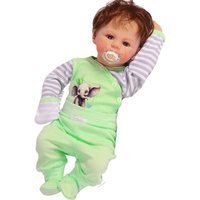 La Bortini Body & Hose Wickelbody Hose Baby Anzug 2tlg Set 44 50 56 62 68 74 Body mit Kratzschutz von La Bortini