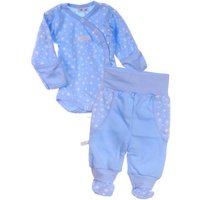 La Bortini Body & Hose Wickelbody und Hose Baby Anzug 2tlg. Set Body 46 50 56 62 68 74 80 aus reiner Baumwolle von La Bortini