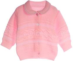 La Bortini Jacke Baby Jäckchen Strickjacke Pulli Strickweste 56 62 68 74 Pullover in Weiß (56) von La Bortini