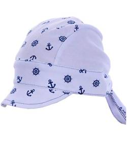La Bortini Kopftuch Baby Kinder Sommer Mütze Mützchen Kopfbedeckung Bandana 40-54 cm KU (blau) von La Bortini