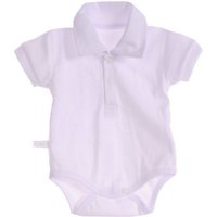 La Bortini Kurzarmbody Body kurzärmlich festlich in Weiß für Baby 44 50 56 62 68 74 80 86 92 von La Bortini