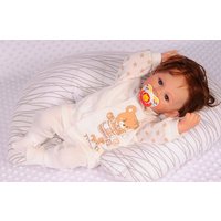 La Bortini Langarmshirt & Hose Baby Anzug 2Tlg Hose und Hemdchen 44 50 56 62 68 74 aus reiner Baumwolle von La Bortini