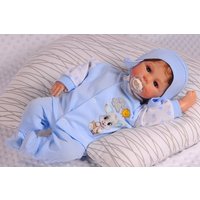 La Bortini Langarmshirt & Hose Baby Anzug 3Tlg Hemdchen Hose Mütze Set 44 50 56 62 68 74 Erstlingsausstattung aus reiner Baumwolle von La Bortini