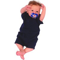 La Bortini Spieler Spieler kurzer Baby Strampler Romper aus reiner Baumwolle, 44 50 56 62 68 74 von La Bortini