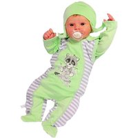 La Bortini Strampler Baby Anzug 3Tlg Strampler Langarmshirt Mütze 44 50 56 62 68 74 von La Bortini