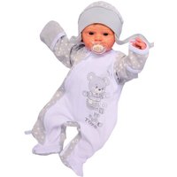 La Bortini Strampler Strampler und Mütze Set Overall mit Kratzschutz Baby Schlafanzug von La Bortini