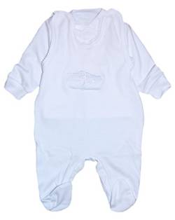 La Bortini Strampler & Hemdchen SET 50 56 62 68 74 NEU Weiß Shirt Taufe Baby Unisex (68) von La Bortini