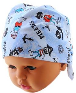 La Bortini Viereck Kopftuch Baby/Kinder Stirnband Mütze Bandana Kopfbedeckung zum Binden von La Bortini