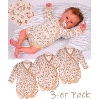 La Bortini Wickelbody Baby Body 3er Pack Wickelbodys 50 56 62 68 von La Bortini