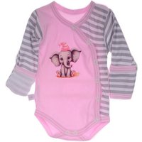 La Bortini Wickelbody Baby Body Langarmbody 44 50 56 62 68 74 von La Bortini