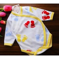 La Bortini Wickelbody Baby Body Langarmbody 50 56 62 68 von La Bortini