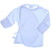 La Bortini Wickelshirt Baby Wickelhemdchen Weiß 44 50 56 62 68 Babyshirt Hemdchen von La Bortini