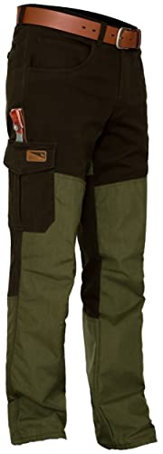 La Chasse® Hundeführer-Durchgehhose Survival Stretch-Jagdhose Herren Oliv/grün mit Cordura®-Besatz wasserabweisend Jägerjeans von Oefele Jagd & Outdoor von La Chasse