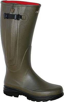 La Chasse Neoprene-Gummistiefel mit Reißverschluss für Damen und Herren absolut wasserdicht Jagdgummistiefel Winter Gummistiefel für Jäger Neoprenestiefel gefüttert (40 EU, Oliv (grün)) von La Chasse