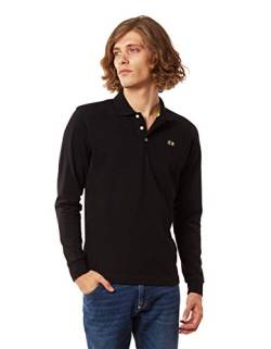 La Martina - Herren-Poloshirt Slim fit, Schwarz, Man von La Martina