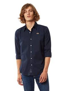 La Martina - Herrenhemd Slim fit, Marineblau, Man von La Martina