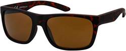 La Optica B.L.M. Herren Sonnenbrille UV400 Männer Sportbrille Fahrradbrille - Gummiert Braun (Gläser: Braun) von La Optica B.L.M.