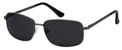 La Optica B.L.M. Sonnenbrille Damen Herren UV400 Pilotenbrille Fliegerbrille - Gunmetal Grau (Gläser: Grau) von La Optica B.L.M.