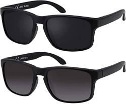 La Optica B.L.M. Sonnenbrille Herren Festival JGA Fahrradbrille UV400 - Set Schwarz Verlaufsglas von La Optica B.L.M.