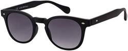 Sonnenbrille Herren Damen La Optica UV 400 CAT 3 CE Retro Oval Rund - Einzelpack Matt Schwarz (Gläser: Grau Verlauf) von La Optica B.L.M.