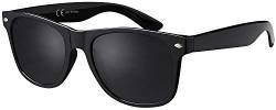 Sonnenbrille La Optica UV 400 CAT 3 Damen Herren Nerd - Einzelpack Glänzend Schwarz (Gläser: Polarisiert Grau) von La Optica B.L.M.