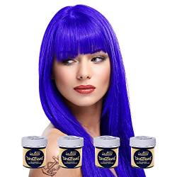 4 x La Riche Directions Semi-Perm Hair Colour Neon Blue (ALL COLOURS Avail) 4x 88ml by La Riche Directions von La Riche Directions