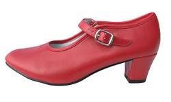 La Senorita Spanische Flamenco Hochzeit Schuhe Rot für Mädchen und Frauen von La Senorita