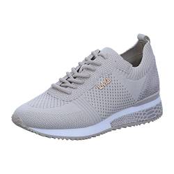 La Strada Damenschuhe Schnürschuhe Sportive Sneaker Beige Freizeit, Schuhgröße:38 EU von La Strada