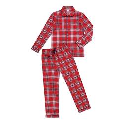 La-V Jungen Pyjama Rot J40/Größe 164/170 von La-V