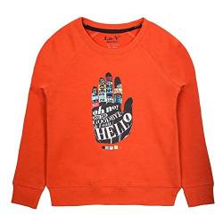 La-V Jungen Sweatshirt Hello Orange/Größe 170/176 von La-V