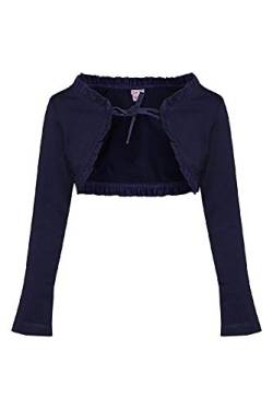 La-V Mädchen Bolero Rüschen Navy/Größe 140/146 von La-V