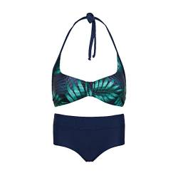 La-V Mädchen Neckholder-Bikini Smaragdgrün B216/Größe 140/146 von La-V