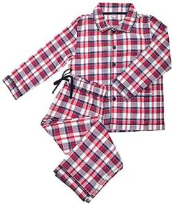 La-V MädchenLa-V Mädchen Pyjama Kariert-Rot N41/Größe 170/176 von La-V