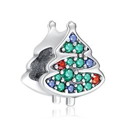 LaMenars Schneemann und Weihnachtsmütze Sterling Silber Charm Perlen für Mädchen Geschenke für Frauen Halskette & Armband von LaMenars