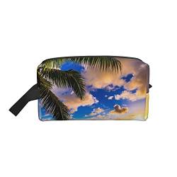 Kosmetiktasche Beach Beautiful Lanikai Kailua Sunrise In Hawaii Paradise Sunset Surf Reise-Kulturbeutel, 25,4 x 12,9 x 16,3 cm. von LaVami