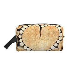Kosmetiktasche Heartwoodlogcomb Shear Linewood Stapelstapel-Reisetasche, verschleißfeste Kulturbeutel mit großem Fassungsvermögen, 10 x 4,9 x 6,2 Zoll. von LaVami