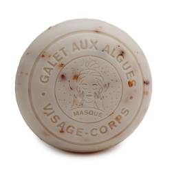 Label Provence Kieselseife, Körper- und Gesichtsmaske, hergestellt mit Bio-Eselsmilch und Meereskrauten, Eselsmilchduft, 110 g von Label Provence