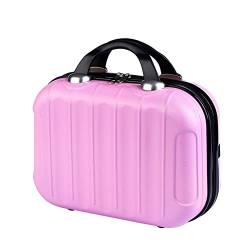 Kosmetikkoffer Wasserdicht Make-up Organizer Leichter Handgepäck Beauty Case mit Handgriff und Reißverschluss Damen Verschleißfest Hartschale Kulturtasche für Reise Ausflug (Pink) von Labstandard