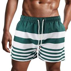 Lachi Badehose Herren Badeshorts Beachshorts Boardshorts mit Mesh-Futter und Verstellbarem Tunnelzug von Lachi