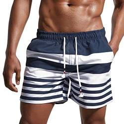 Lachi Badehose Herren Badeshorts Beachshorts Boardshorts mit Mesh-Futter und Verstellbarem Tunnelzug von Lachi