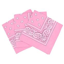 Set 3 bandanas paisley damen und herren rosa von Laciteinterdite
