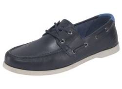 Bootsschuh LACOSTE "CASPIAN 123 1 CMA" Gr. 44,5, blau (dunkelblau) Schuhe Mokassin von Lacoste