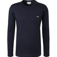 LACOSTE Herren Longsleeve blau Baumwolle von Lacoste