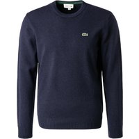 LACOSTE Herren Pullover blau Wolle unifarben Classic Fit von Lacoste