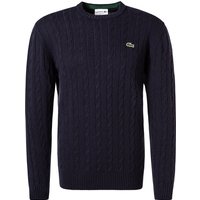 LACOSTE Herren Pullover blau Wolle unifarben Classic Fit von Lacoste