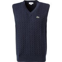 LACOSTE Herren Pullunder blau Baumwolle unifarben von Lacoste