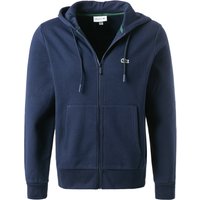 LACOSTE Herren Sweatjacke blau Baumwolle unifarben von Lacoste