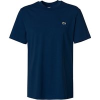 LACOSTE Herren T-Shirt blau Baumwolle Classic Fit von Lacoste