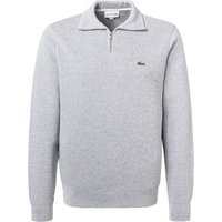 LACOSTE Herren Troyer grau Baumwolle unifarben von Lacoste