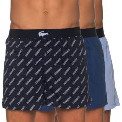 Lacoste 3-er Set Boxershorts Blau & mit Logo-Muster von Lacoste